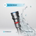 چراغ قوه شارژی ضدآب 4000mAh LED Flashlight پاورولوژی مدل PPBCHA64
