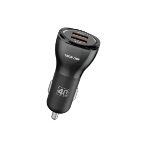 شارژر فندکی گرین لاین 40 وات QC3.0 مدل GNCC40WQC2