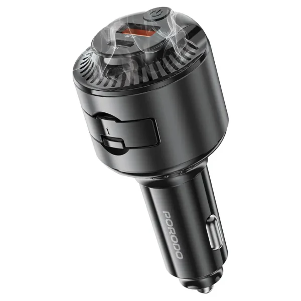 شارژر فندکی 75 وات و خوشبوکننده هوا پرودو Porodo MistCharge Car Charger with Air Diffuser PDC40BK