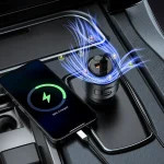 شارژر فندکی 75 وات و خوشبوکننده هوا پرودو Porodo MistCharge Car Charger with Air Diffuser PDC40BK