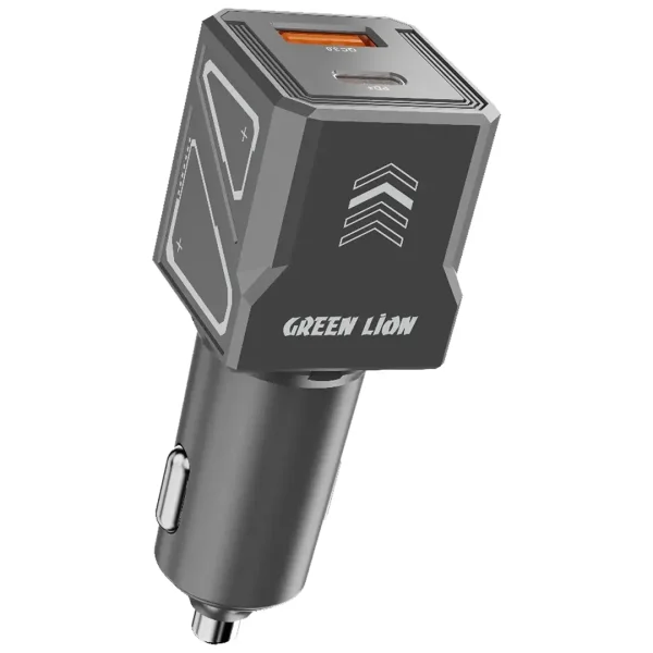 شارژر فندکی 60W گرین لاین مدل Dual Volt GNDVC12CC