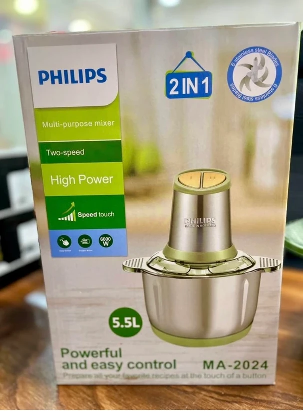 خردکن 5.5 لیتری فیلیپس- 6 تیغه- قدرت 6000W وات- مدل MA2024