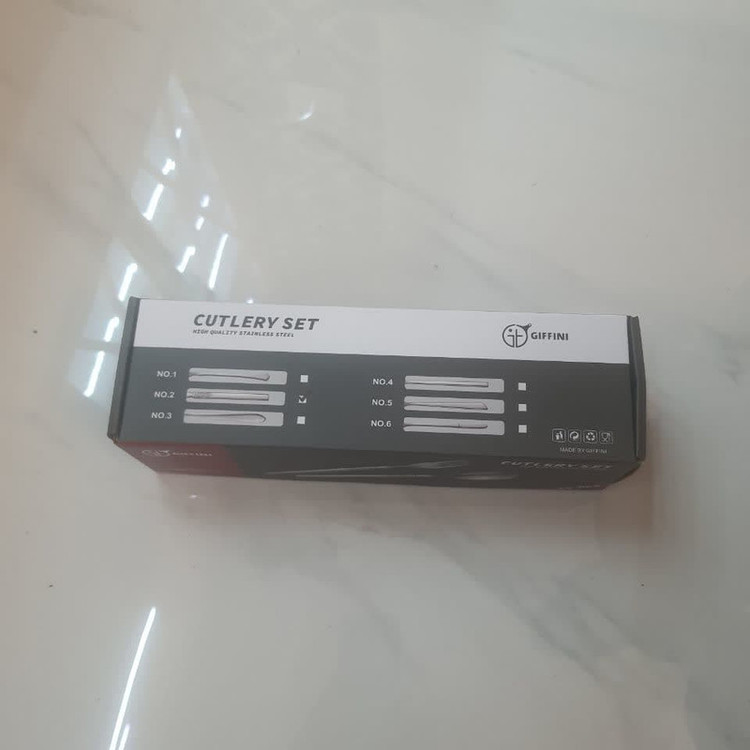 سرویس قاشق و چنگال 14 پارچه جی فی نی مدل G-05 لاکچری
