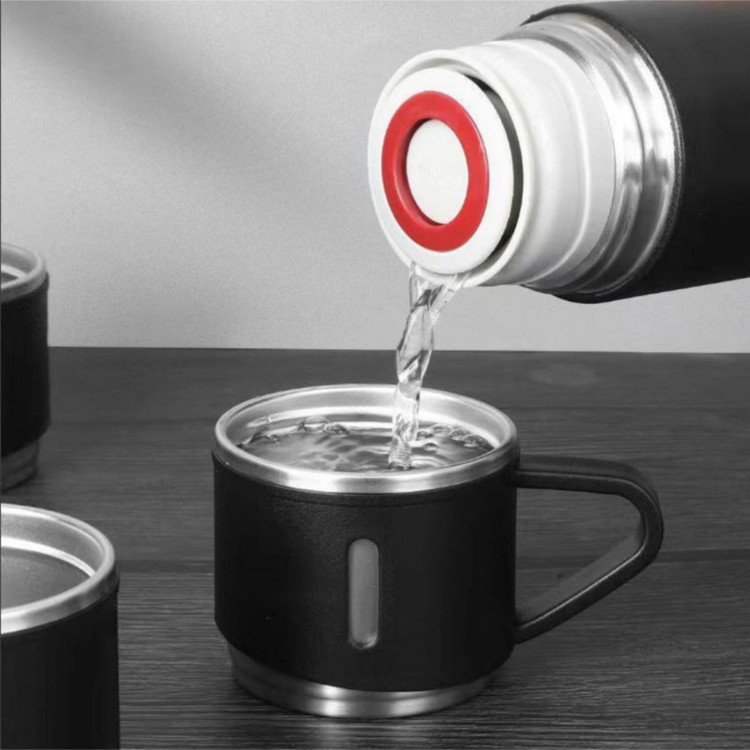 فلاسک سه لیوان اصل جعبه کادویی و مسافرتی