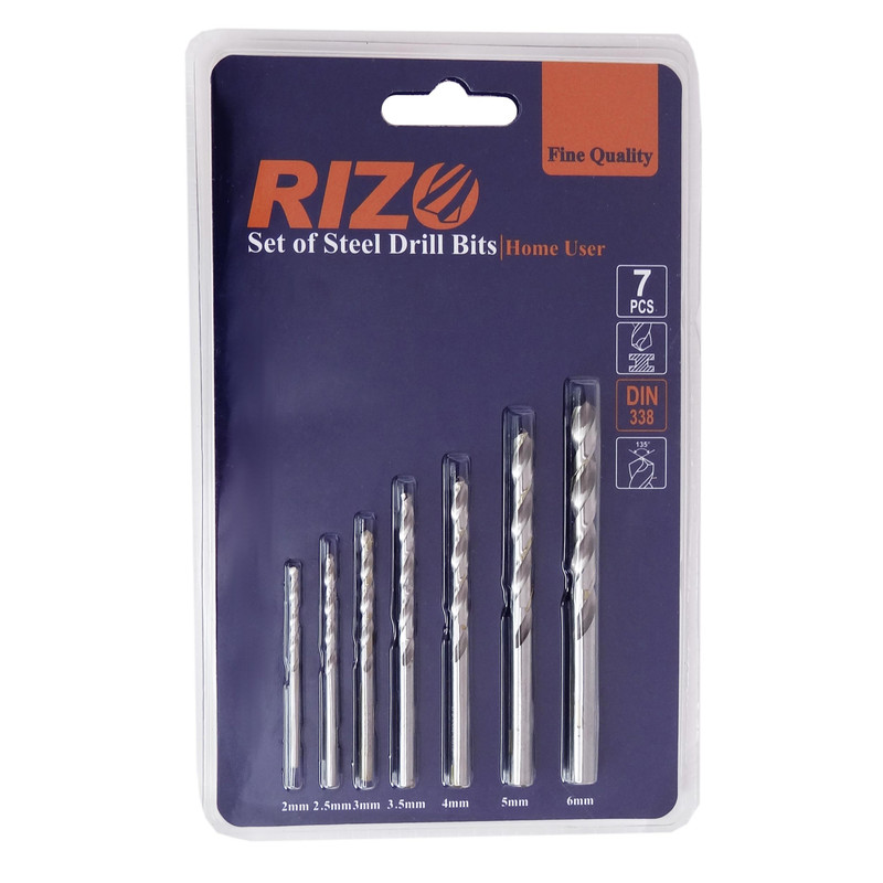 مته ریزو مدل ART-RZ-7PS مجموعه 7 عددی توس