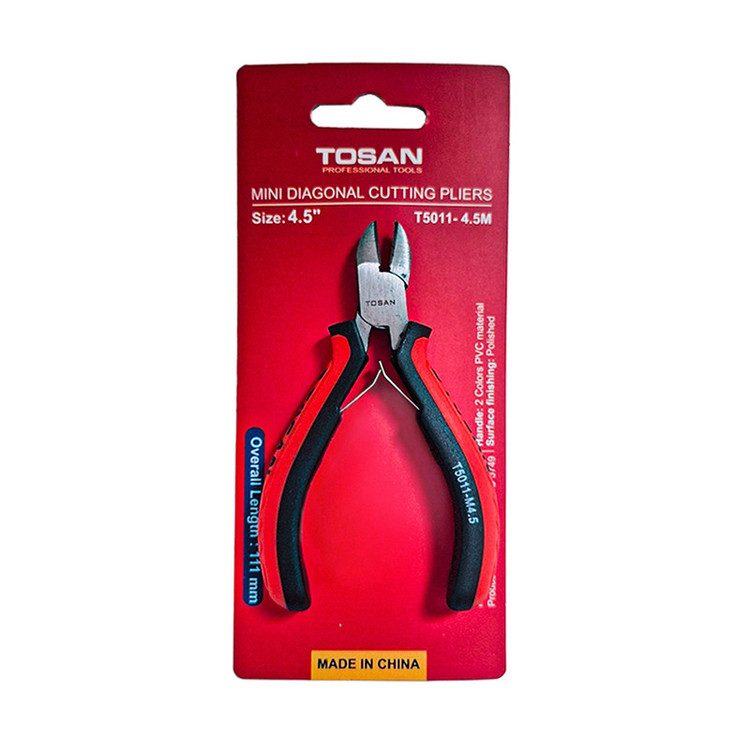 انبر سیم چین الکترونیکی توسن مدل T5011-4.5M سایز 4.5 اینچ توس