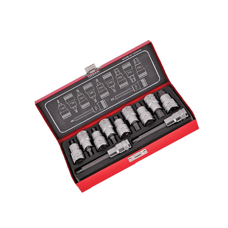 مجموعه 11 عددی آچار بکس توسن مدل T1253-11T توس