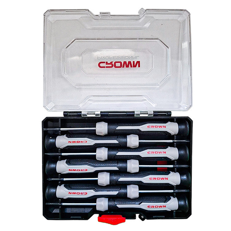 پیچ گوشتی ساعتی کرون مدل CPHDP-AXA7 مجموعه 7 عددی توس