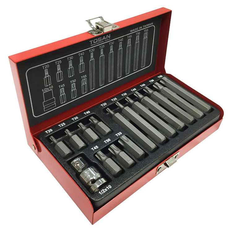 مجموعه 15 عددی سری پیچ گوشتی توسن مدل T1253-15TB توس