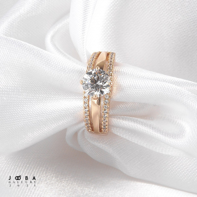 انگشتر جواهری دور نگین ژوپینگ کد1010851266