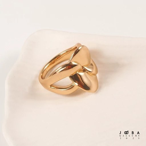 انگشتر مینیمال گره طلایی ژوپینگ کد 1010751113