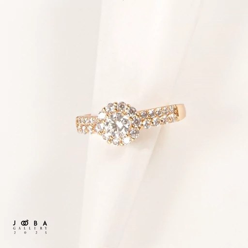 انگشتر گل جواهری ژوپینگ کد 1010701042