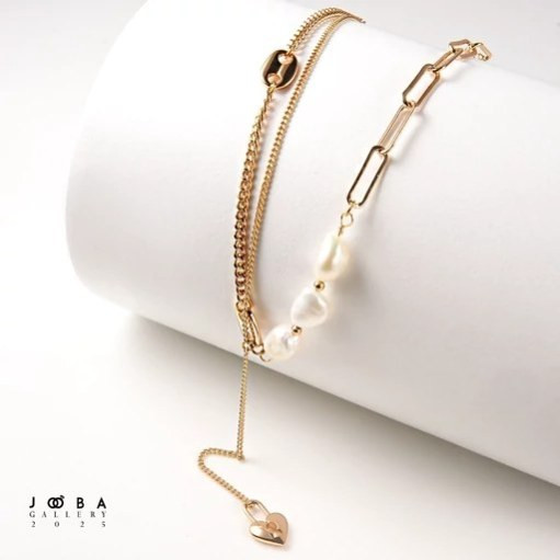 گردنبند طرح قفل قلبی ژوپینگ کد1082383546