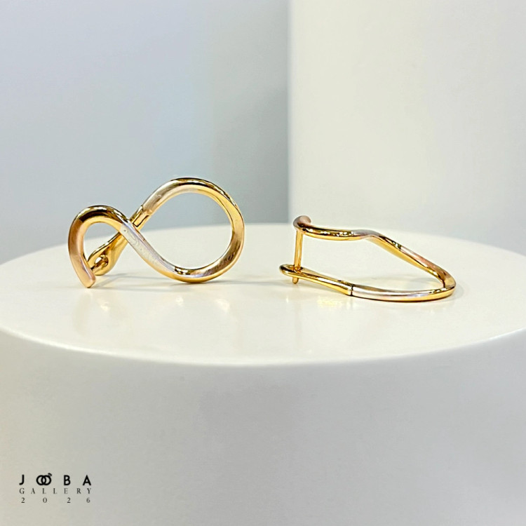 گوشواره حلقه ای پیچشی ژوپینگ کد 317070218