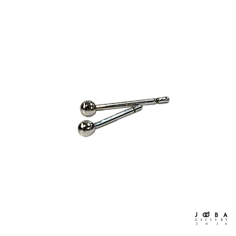 گوشواره میخی توپی ریز نقره ای ژوپینگ کد 318020061