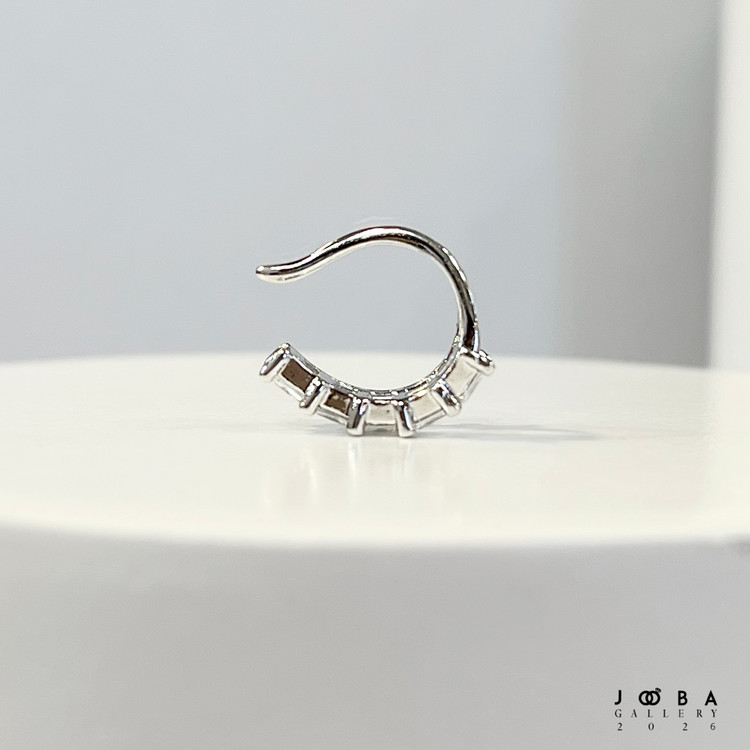 گوشواره ایرکاف تک نقره ای ژوپینگ کد 320050153