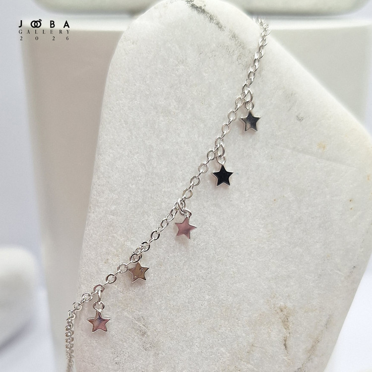 دستبند ستاره نقره ای ژوپینگ کد 312050155