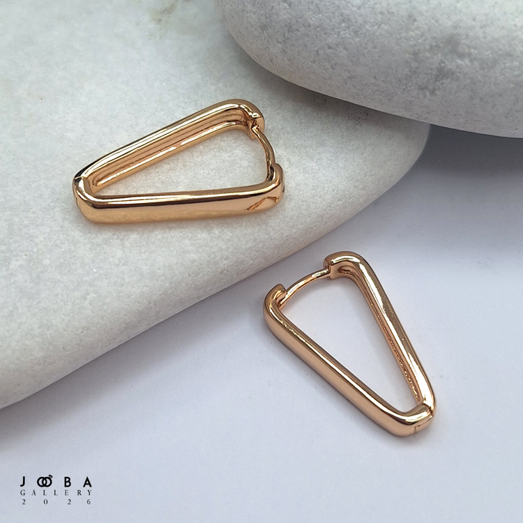 گوشواره مثلثی طلایی ژوپینگ کد 317060183