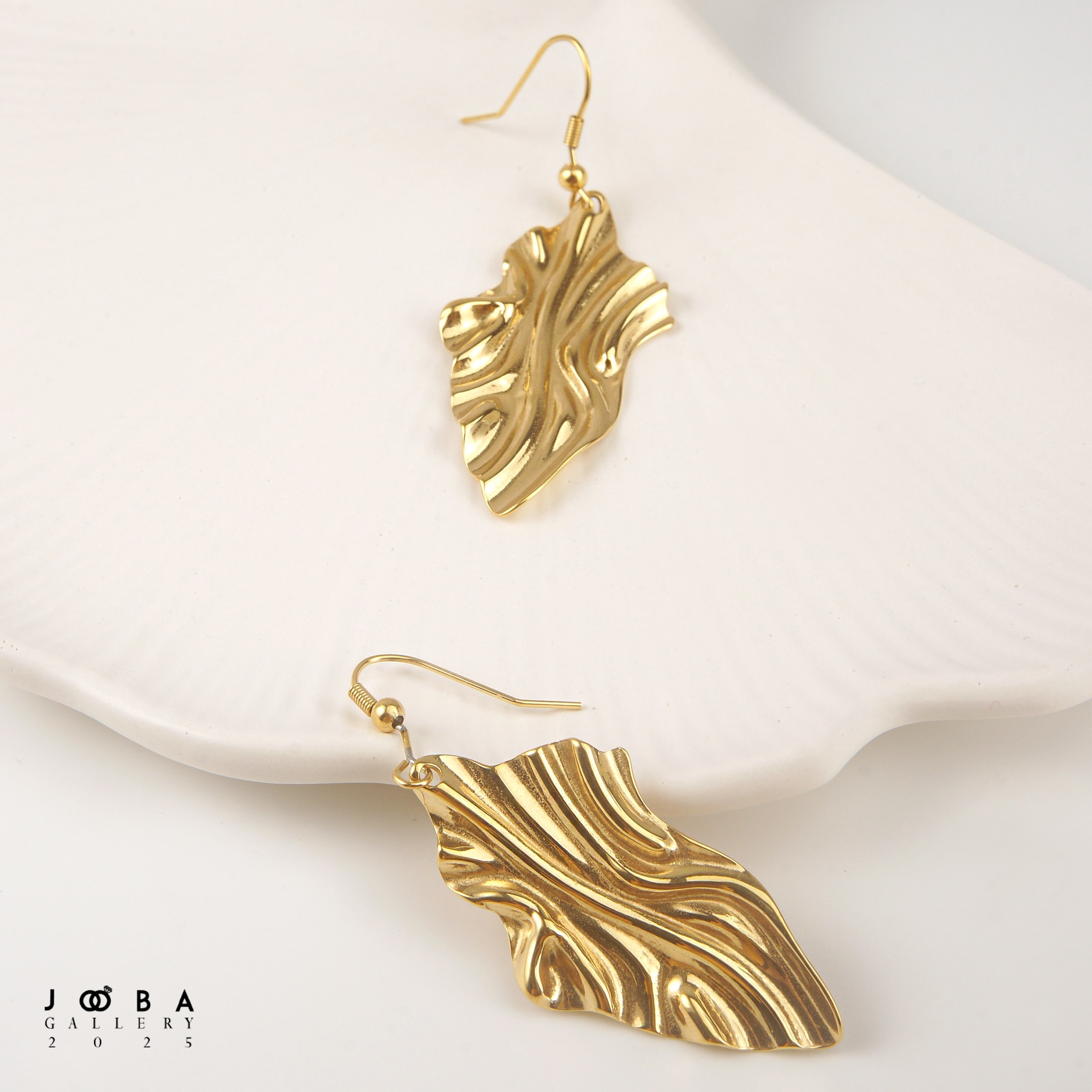 گوشواره طرح برگ ژوپینگ کد 1130711095