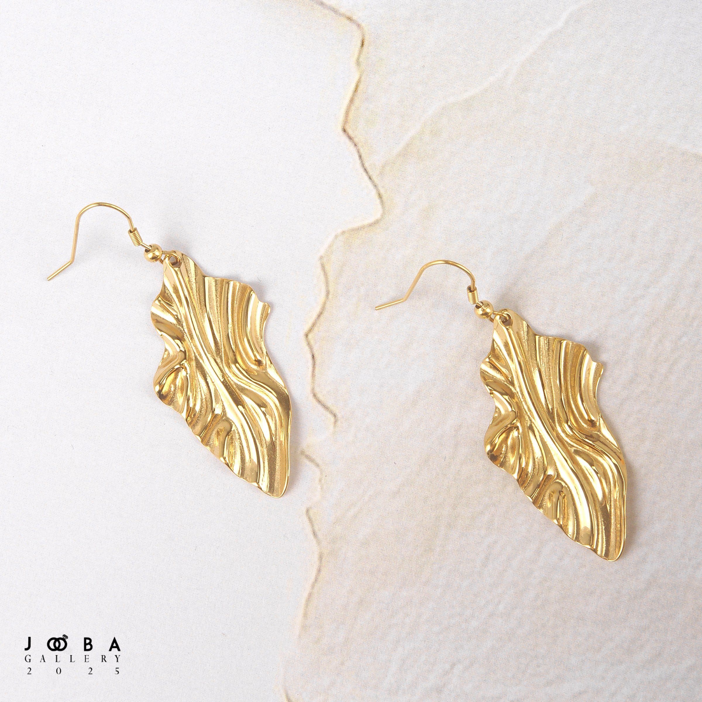 گوشواره طرح برگ ژوپینگ کد 1130711095