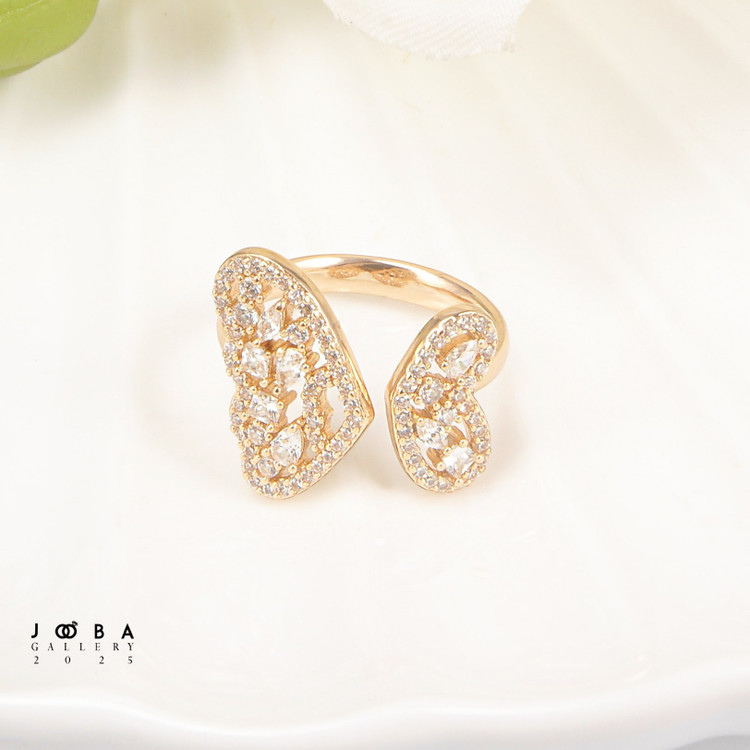 انگشتر جواهری پروانه ژوپینگ کد 1011482205