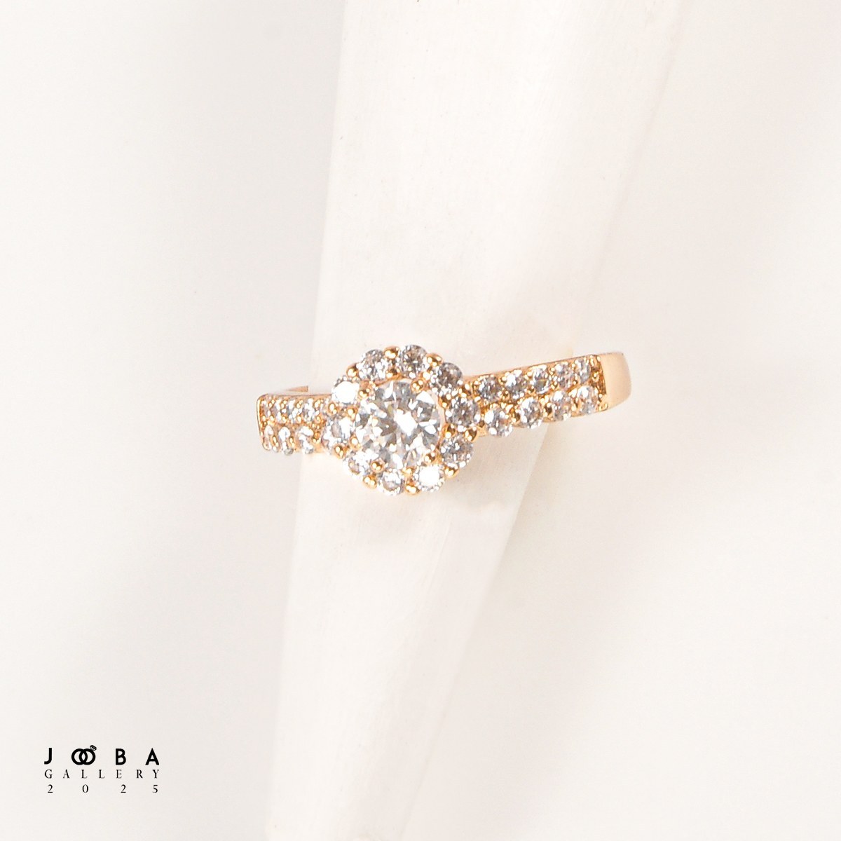 انگشتر گل جواهری ژوپینگ کد 1010701042