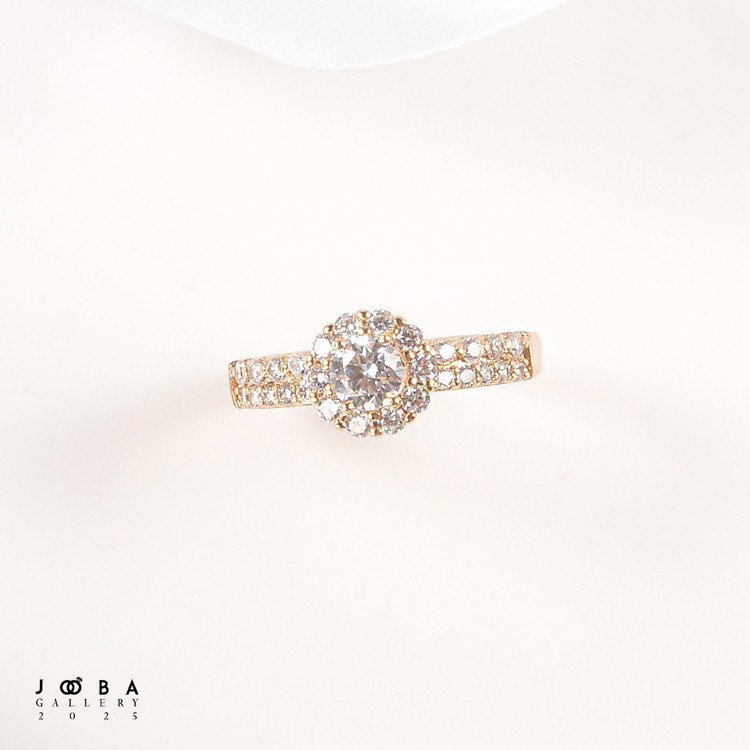 انگشتر گل جواهری ژوپینگ کد 1010701042