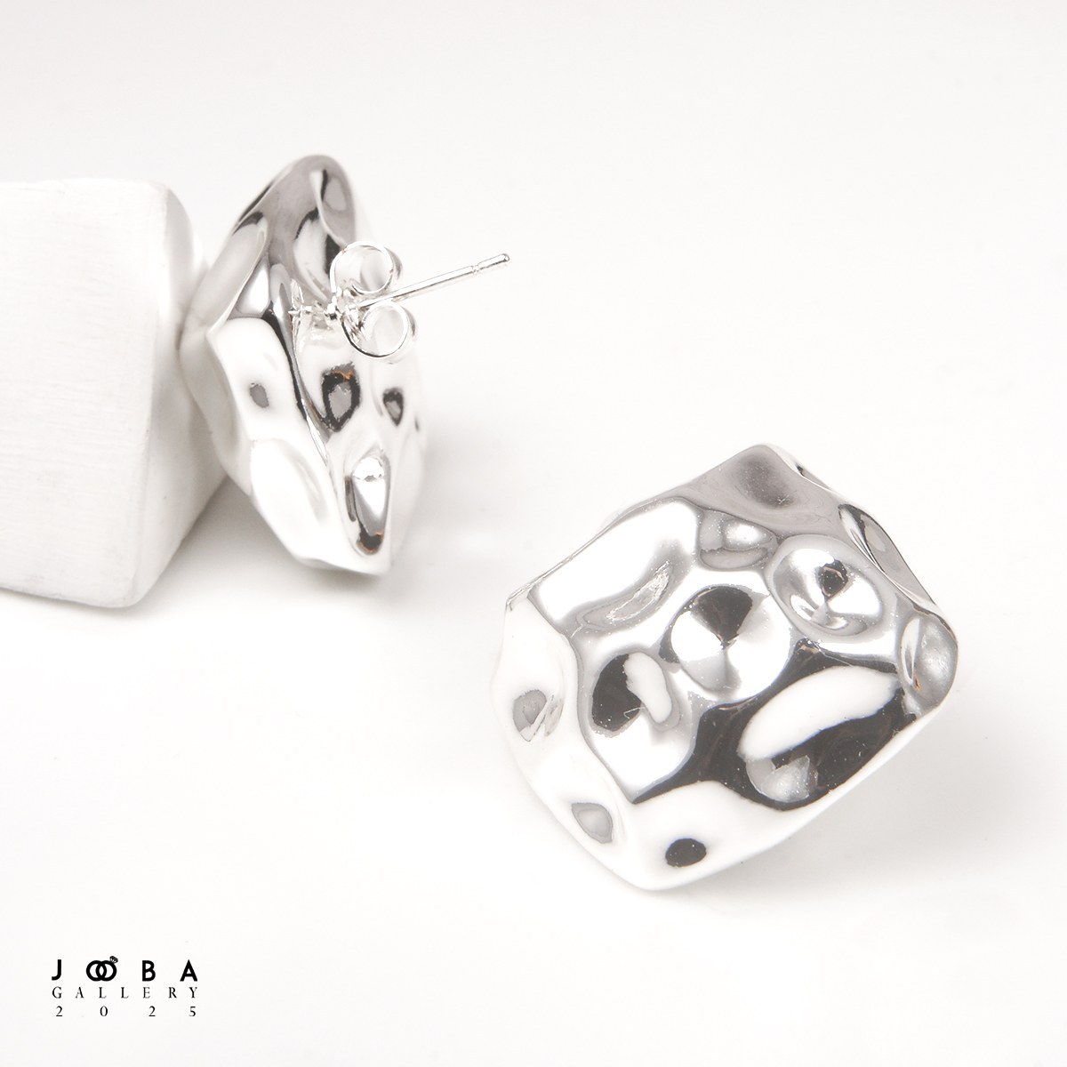 گوشواره میخی مکعبی کد 113070895 برند ژوپینگ