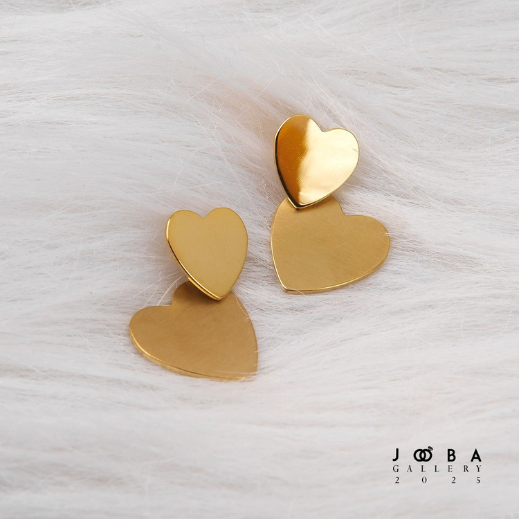 گوشواره میخی قلب ژوپینگ کد 113072922