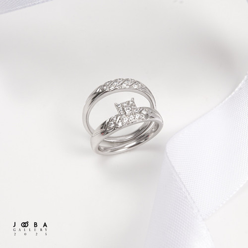 انگشتر نگین مربعی ژوپینگ کد 1011321961