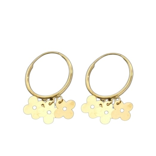 گوشواره طلا 18عیار ملینا دلوینز 0.420 گرم