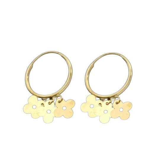 گوشواره طلا 18عیار ملینا دلوینز 0.420 گرم