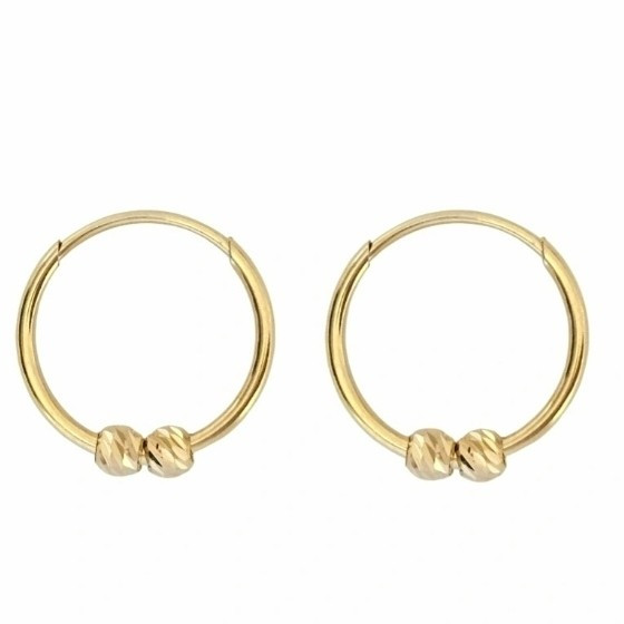 گوشواره طلا 18عیار حلقه ای البرناردو 0.500گرم