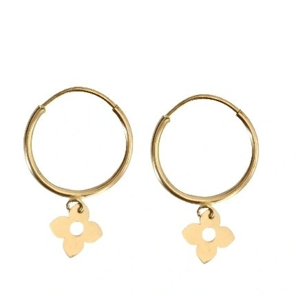 گوشواره طلا 18عیار دلوین 0.300گرم