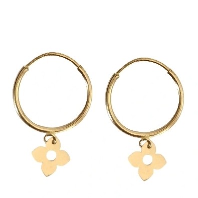 گوشواره طلا 18عیار دلوین 0.300گرم