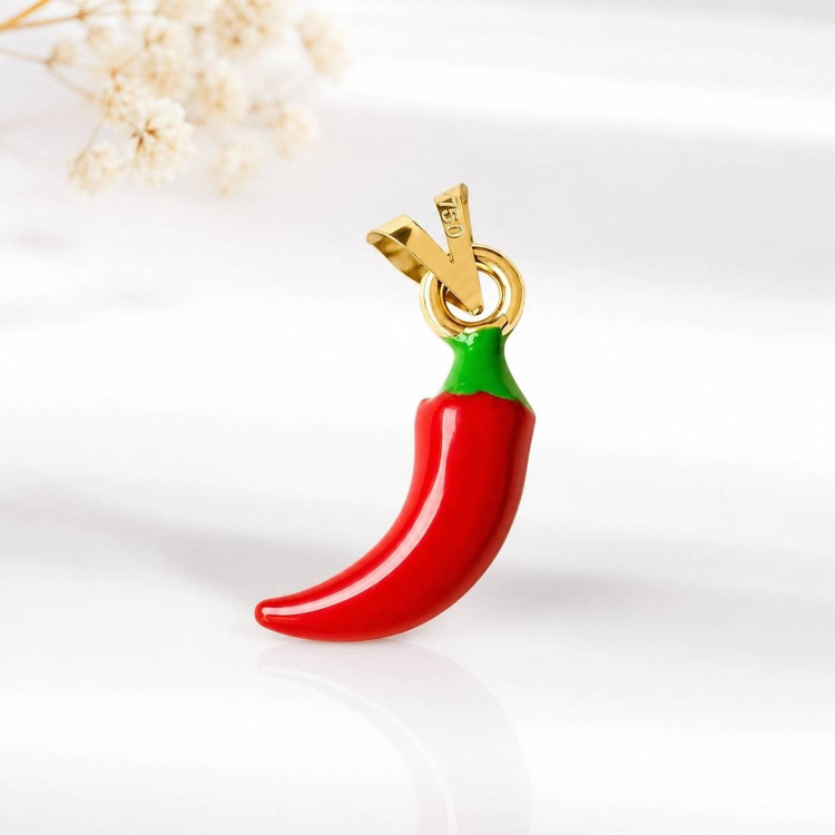 آویز طلا 18عیار فلفل 0.040گرم