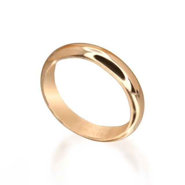 حلقه طلا 18عیار رینگ کلاسیک 0.610گرم