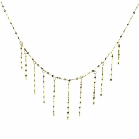 گردنبند طلا 18 عیار استارز شرابه ای 1.400گرم