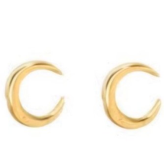 گوشواره میخی طلا 18عیار ماه دامله 0.480گرم