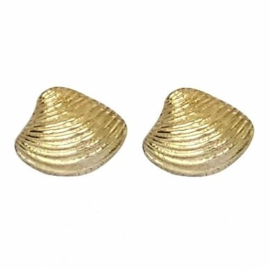 گوشواره میخی طلا 18عیار گوش ماهی 0.940گرم