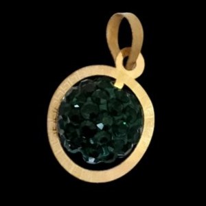 آویز طلا 18عیار تمشک سبز 0.090گرم