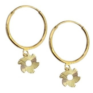 گوشواره طلا 18عیار ملینا لی لی 0.280گرم