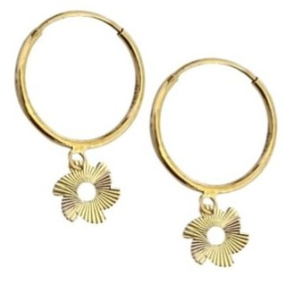 گوشواره طلا 18عیار ملینا لی لی 0.270گرم
