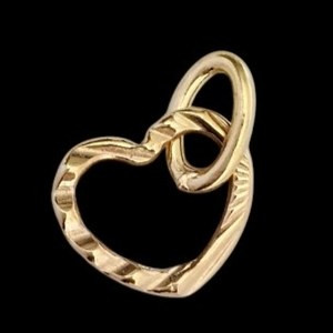 آویز طلا 18عیار قلب رویال 0.270گرم