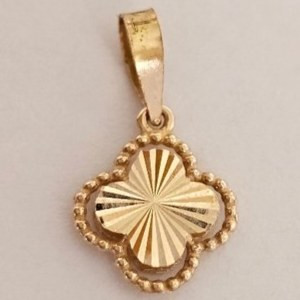 پلاک آویز طلا 18عیار ونکلیف جانا 0.190گرم