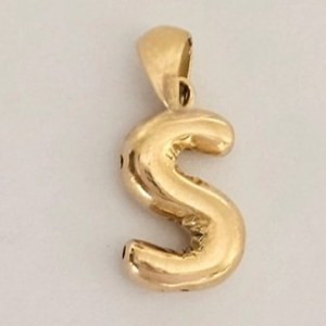 آویز طلا 18عیار حرف Sهلیومی 0.650گرم