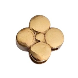 آویز طلا 18عیار گل سه بعدی چهاربرگ 0.750گرم