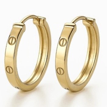 گوشواره طلا 18عیار کارتیه لاو 1.660گرم