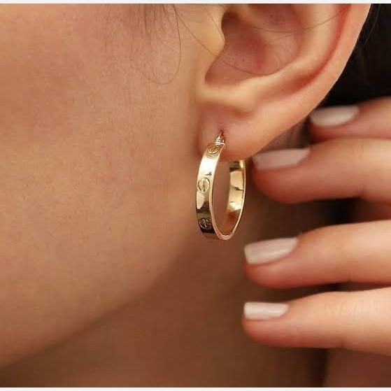 گوشواره طلا 18عیار کارتیه لاو 1.660گرم