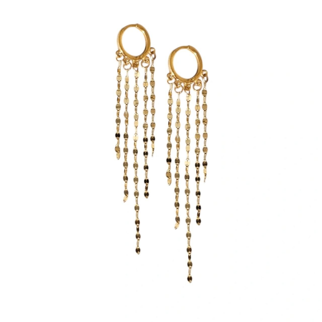 گوشواره طلا 18عیار استارز آبشاری 1.620گرم